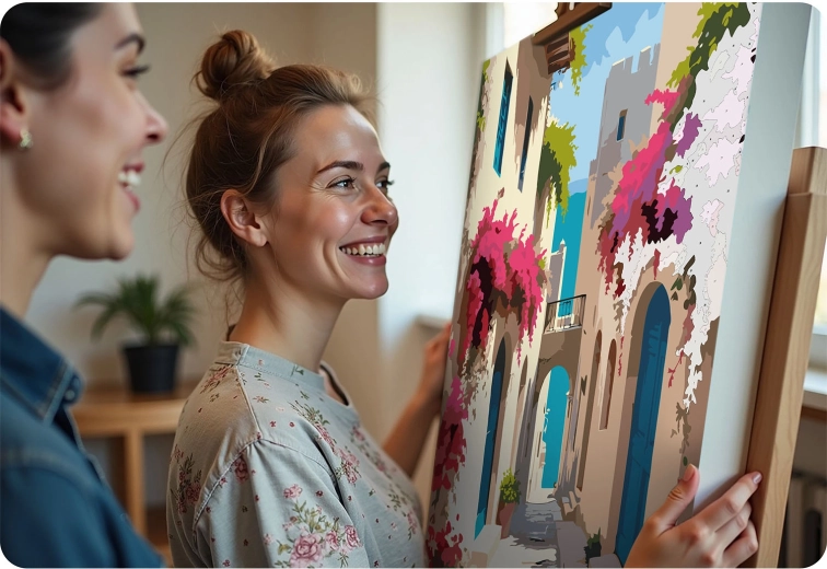 Det færdige værk udstiller du nemt