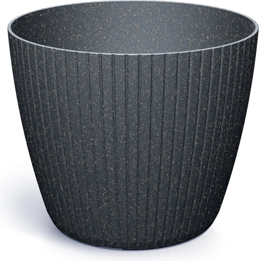 Blomsterpotte Lamia Eco Wood antracit 23,8 cm