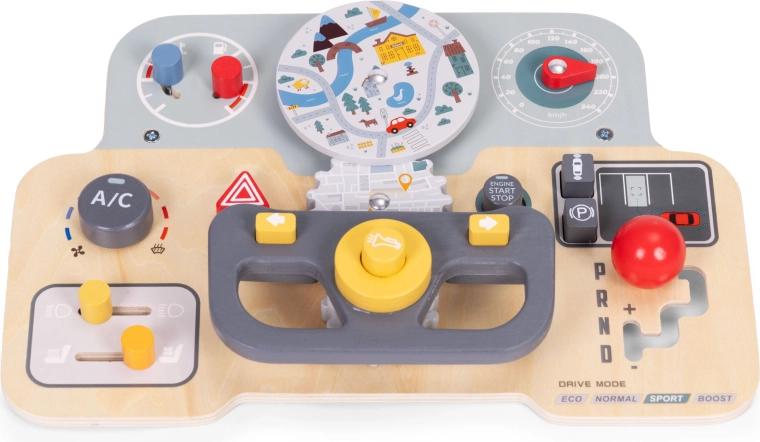 Realistisk instrumentbræt til rollelej som chauffør