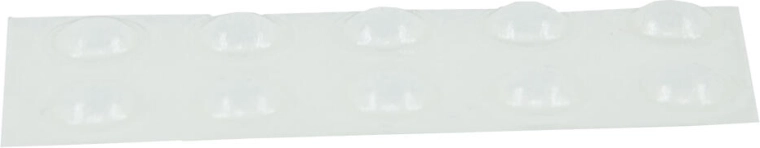 Selvklæbende klare halvrunde dupper 6,4 × 1,6 mm (10 stk) BS-40