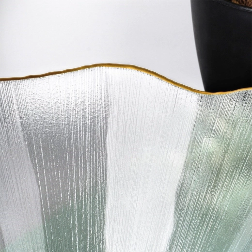 Tekstureret klart glas med krystal-look