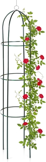 Vilde haveobelisk til klatreplanter 36 × 36 × 194 cm grøn