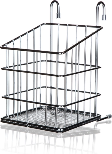 Ophængt bestikkurv VARIELLA, krom, 12 × 15 × 19 cm