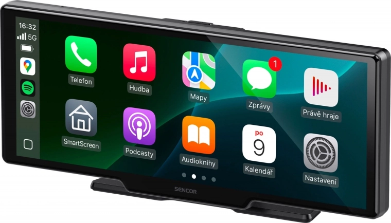 Multimedieenhed med kamera SCT M1090DBWT – CarPlay og Android Auto