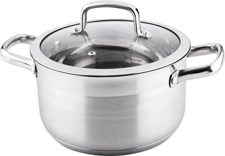 Lamart Prestige gryde med glaslåg 4,6 l, 22 cm