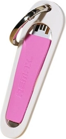 Remax RC-024i nøglering Lightning-kabel 8 cm pink