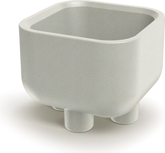 Blomsterpotte med ben Molta Square 48 cm sandfarvet