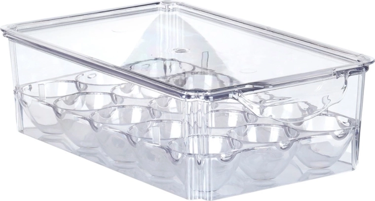 Gennemsigtigt låg for renhed og stabling