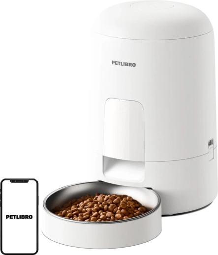 Petlibro Air smart automatisk foderautomat til kæledyr, hvid