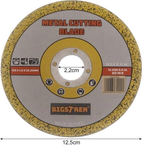 Standard 125 mm til vinkelslibere