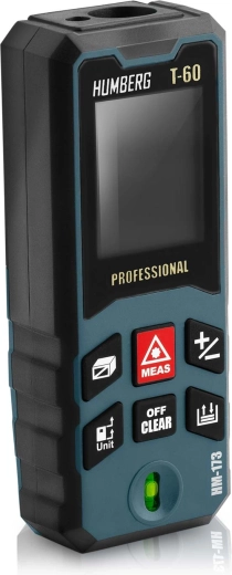 Præcise målinger op til 65 m med stor skærm