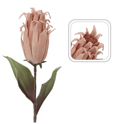 Dekorativ kunstig blomst 76 cm – pink