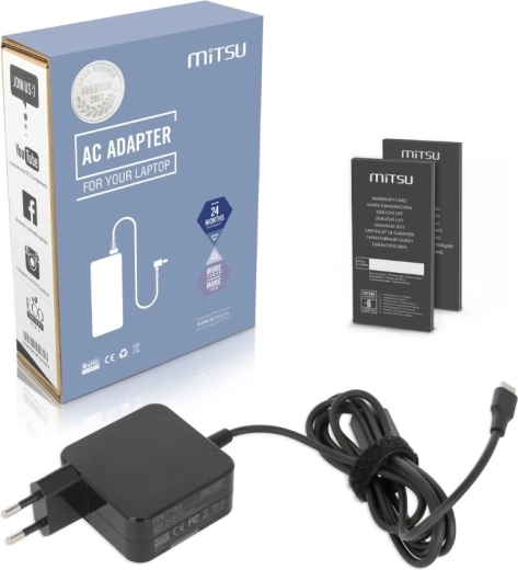 Mitsu strømforsyning til bærbar computer 45 W USB-C Power Delivery
