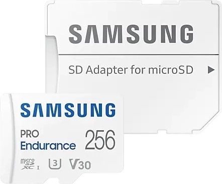 Samsung PRO Endurance microSD-kort 256 GB + SD-adapter