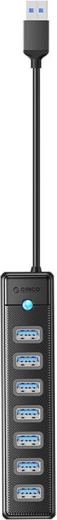 Orico adapter USB-hub 7x USB 3.0 (sort)