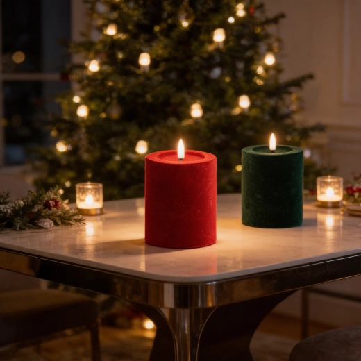 Varm effekt med flimrende flamme