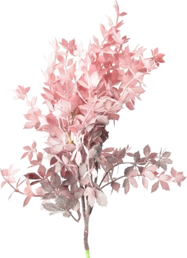 Dekorativ plastkvist i bordeaux 63 cm