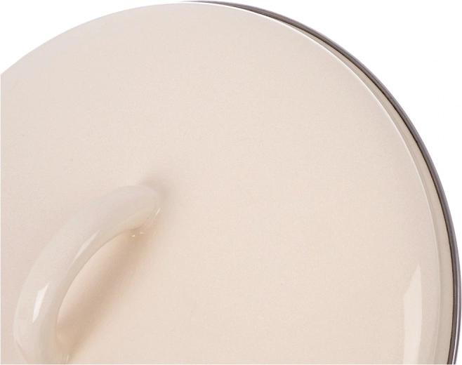 Robust emaljeret stål med metalomløb