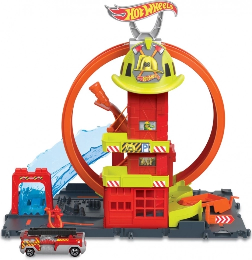 Hot Wheels City super brandstation med loop