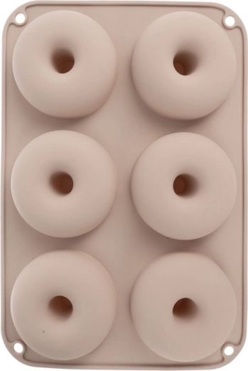 6 donuts ad gangen til hurtig bagning