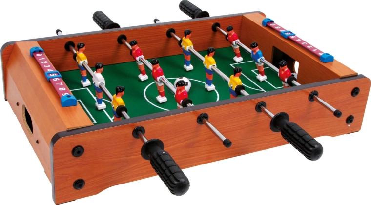 Kompakt bordfodbold til enhver lejlighed
