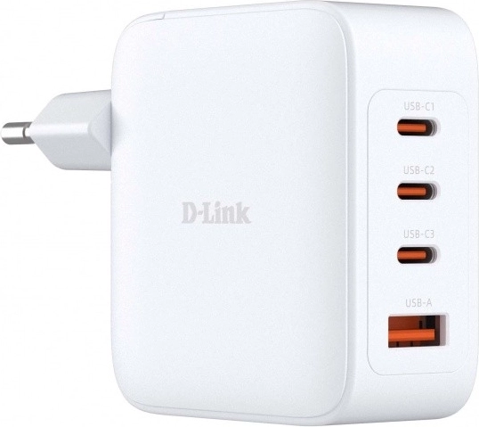 GaN-oplader 100 W med 3× USB-C og 1× USB-A