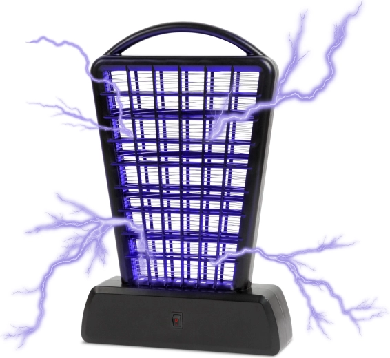 UV-insektlampe til bord med USB- og batteriforsyning, sort