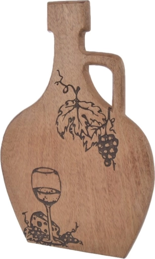 Skærebræt i mangotræ i vinfarvet nuance 40 × 26 cm