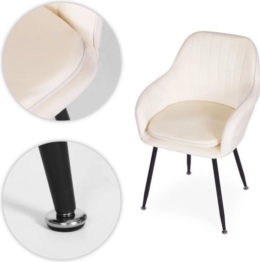 Stabile stålben med gulvbeskyttelse