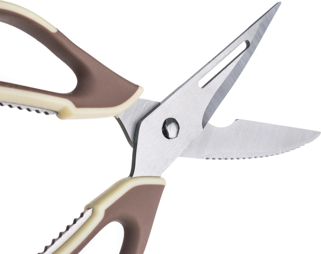 Rustfri klinger med tænder for et sikkert snit