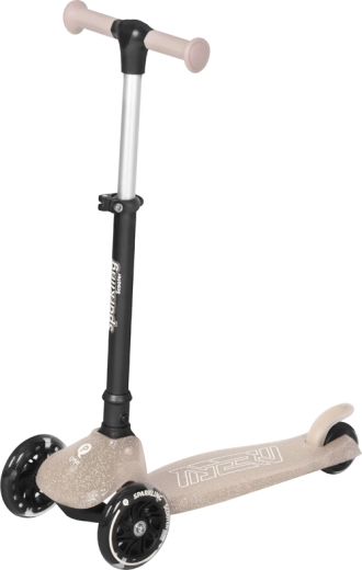Qplay løbehjul Sparkling black pro børn 3+ – Nude pink