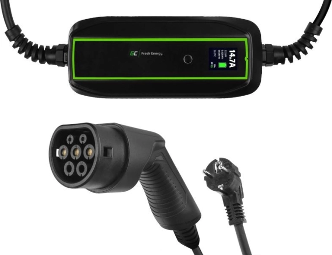 Green Cell mobil oplader til elbiler 3,6 kW Schuko – Type 2