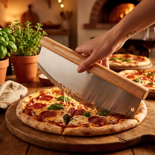 Hurtig udskæring af pizza uden at skubbe ingredienserne