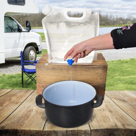 Integreret hane til præcis og ren påfyldning