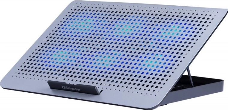 Køleunderlag til bærbar med 6 blæsere og RGB-belysning