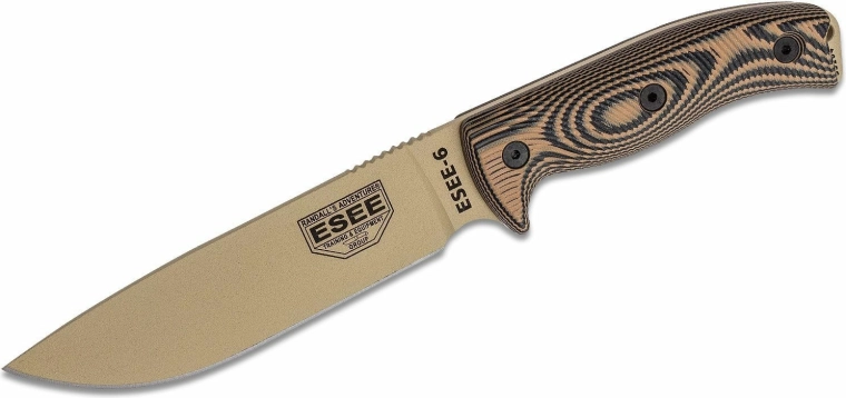 ESEE model 6 overlevelseskniv desert tan