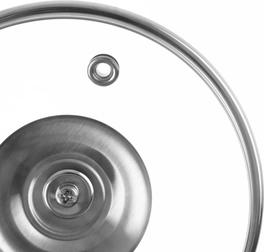 Rustfri stålkant og håndtag for lang levetid