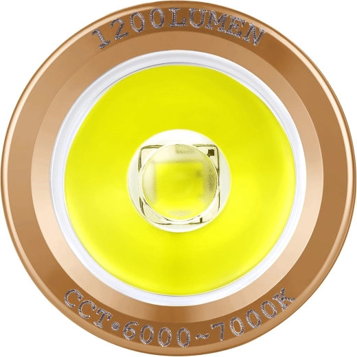 Kompakt kraft: op til 1.200 lm og 166 m rækkevidde