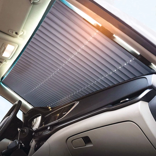 Reflekterende solrullegardin til bilen 150 × 70 cm
