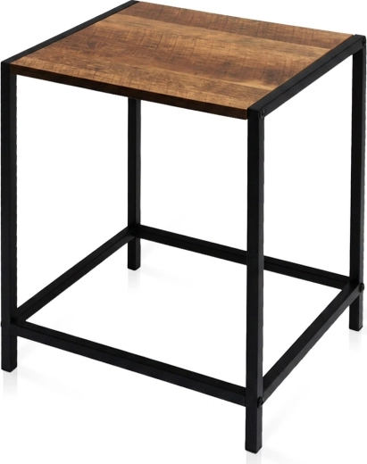 Kompakt metal-aflægningsbord med MDF-bordplade 32,5 × 28 × 37,5 cm