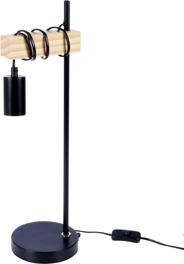 Industrielt design med træelement