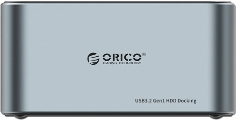 ORICO dokningsstation til 2,5"/3,5" HDD/SSD med kloning, USB 3.2 Gen1 5 Gb/s, USB‑C til USB‑C/USB‑A (sort)