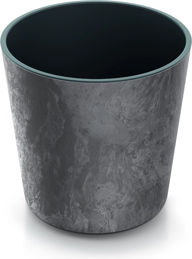 Urtepotte Urbi Round Effect med indsats 25 cm – marengo