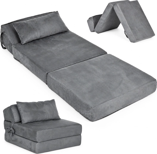 Sammenklappelig skumstol og madras 2 i 1 ModernHome 190 × 70 cm