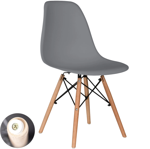 Naturlige bøgeben og metalafstivning