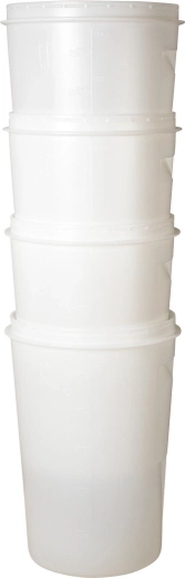 Konisk form for pladsbesparende opbevaring