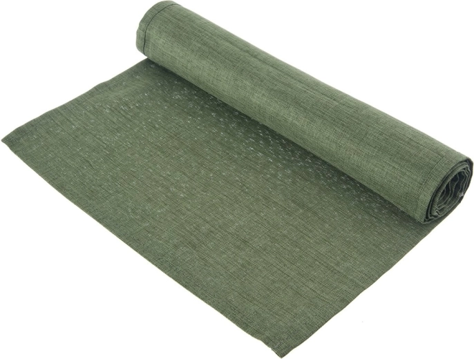 Grøn bordløber i polyester 160 × 30 cm