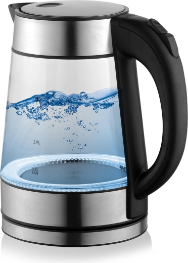 Gennemsigtigt glas med LED-belysning