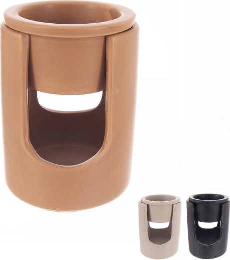 Aromalampe af dolomit 9 × 9 × 12 cm (3 designs)
