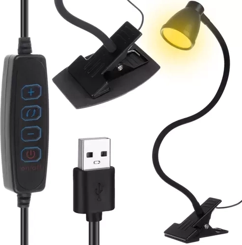 Izoxis LED-bordlampe med klemme